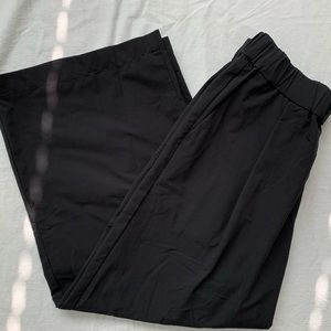 Muji wide leg crop pants